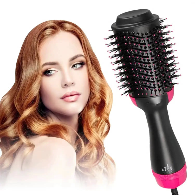 2‑in‑1 electric hot air brush / straightening combs