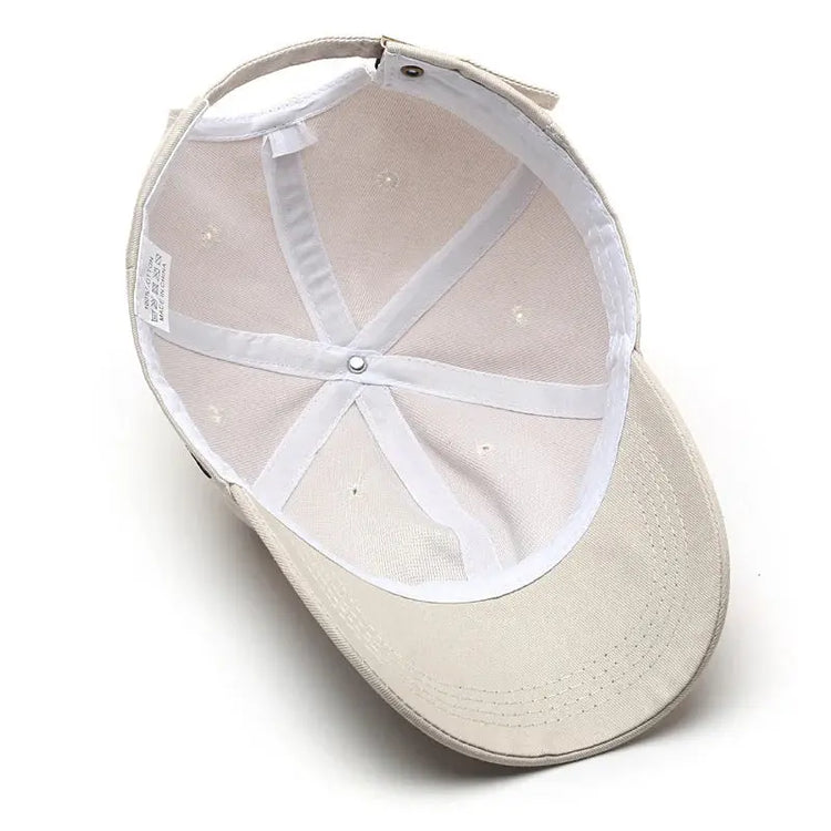 Soft Hat with Embroidered Letters on the Side