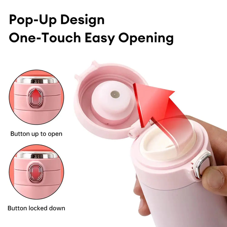 420ML Smart LED Temperature Display Thermos – Vacuum Insulated Stainless Steel Travel Mug