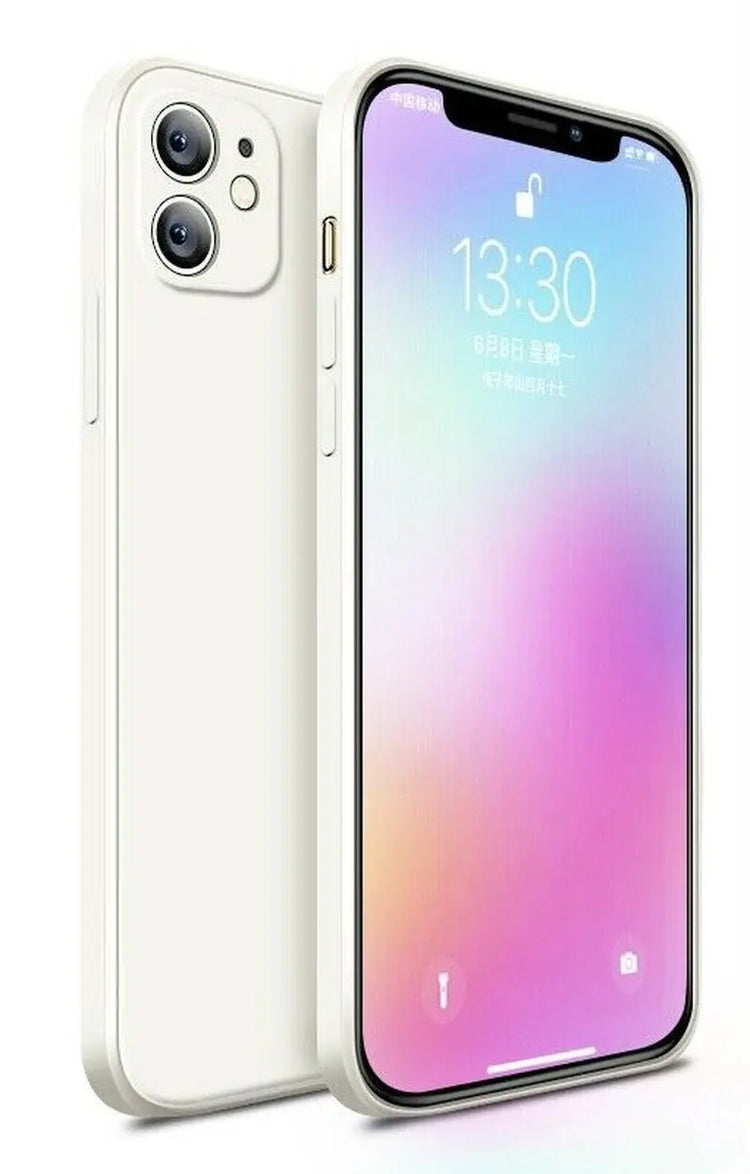 Shockproof Silicone Case for iPhone 16 / 15 / 14 Pro Max / Plus / 13 / 12 / 11 / XR / 8 / 7 – Soft Protective Back Cover