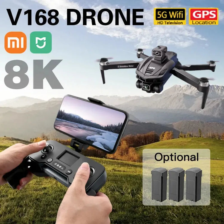 Xiaomi V168 8K 5G GPS Drone – Obstacle Avoidance & Aerial Photography Quadcopter