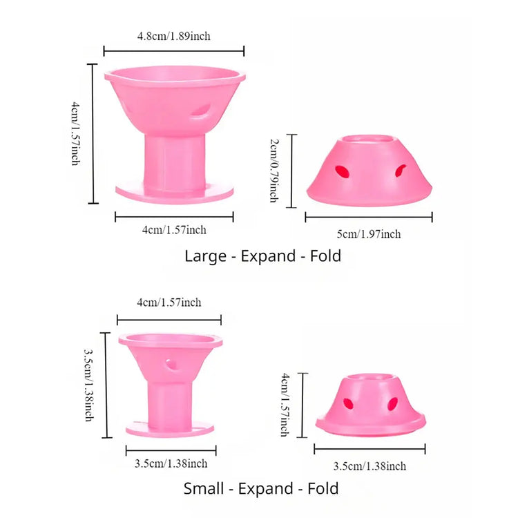 41‑piece silicone bell curler set with wig net