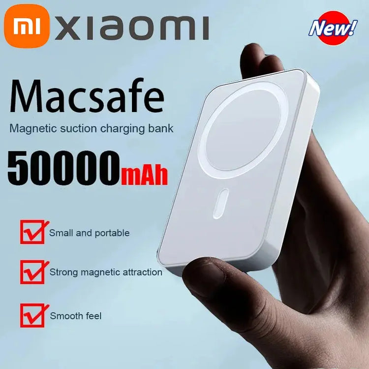 Xiaomi Magnetic Wireless Power Bank – Portable Fast Charging Battery Pack for iPhone, Samsung, Huawei