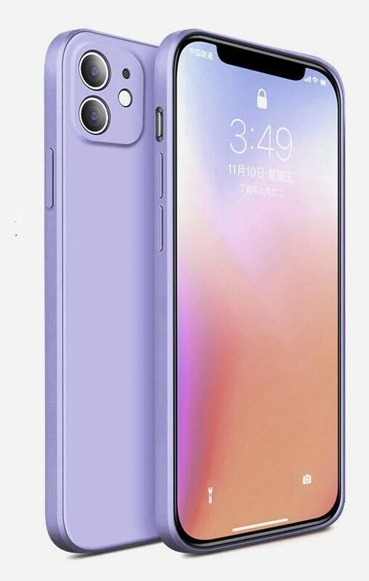 Shockproof Silicone Case for iPhone 16 / 15 / 14 Pro Max / Plus / 13 / 12 / 11 / XR / 8 / 7 – Soft Protective Back Cover