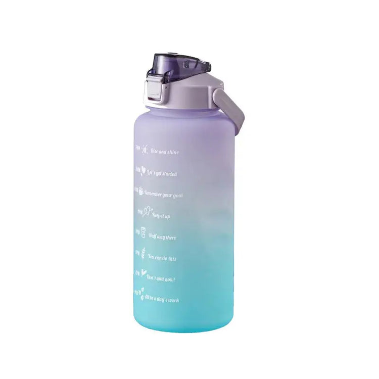 💧 2L Large Capacity Sports Water Bottle with Straw – Time Marker, Leak-Proof, Portable Hydration Jug Stay fully hydrated from sunrise to sunset with this ultra-convenient 2L water bottle – perfect for fitness, travel, and daily hydration goals!