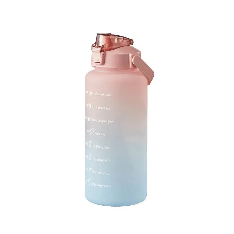 💧 2L Large Capacity Sports Water Bottle with Straw – Time Marker, Leak-Proof, Portable Hydration Jug Stay fully hydrated from sunrise to sunset with this ultra-convenient 2L water bottle – perfect for fitness, travel, and daily hydration goals!