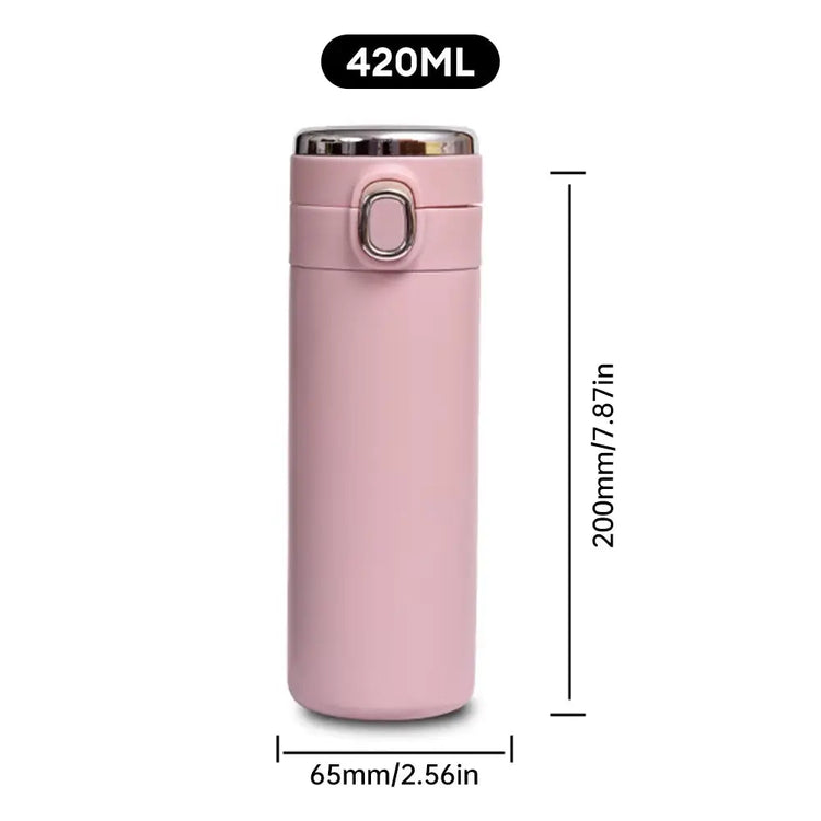 420ML Smart LED Temperature Display Thermos – Vacuum Insulated Stainless Steel Travel Mug