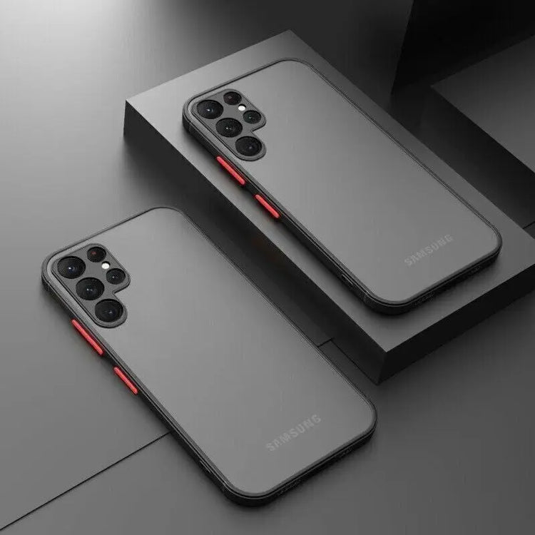 Armor Hard Phone Case for Samsung S25 / S24 / S23 / S22 Ultra / A14 / A34 / A54 – Rugged Shockproof Back Cover