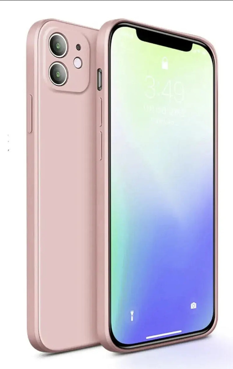 Shockproof Silicone Case for iPhone 16 / 15 / 14 Pro Max / Plus / 13 / 12 / 11 / XR / 8 / 7 – Soft Protective Back Cover