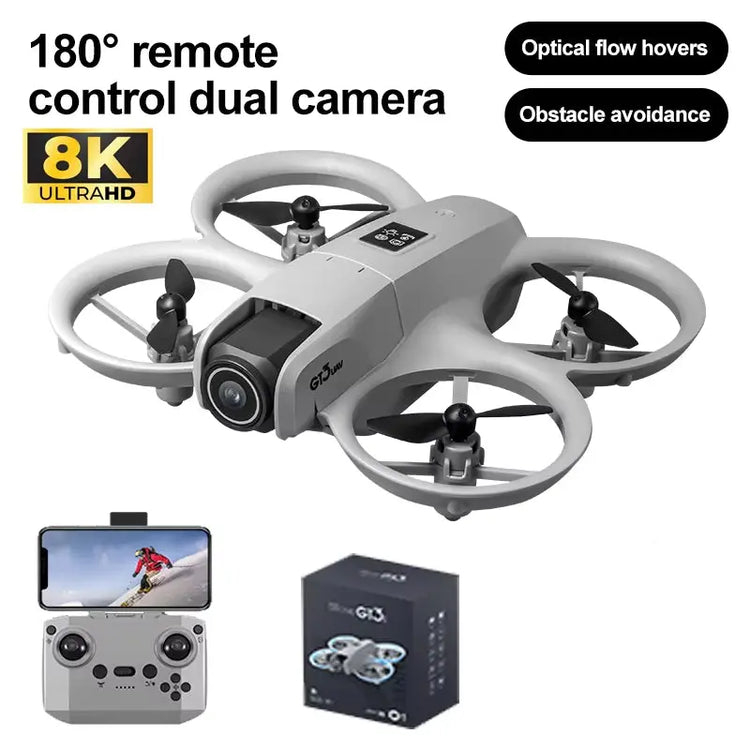 NEW GT3 GPS 8K Drone – Dual Camera, 5G WiFi, Obstacle Avoidance, Foldable Quadcopter