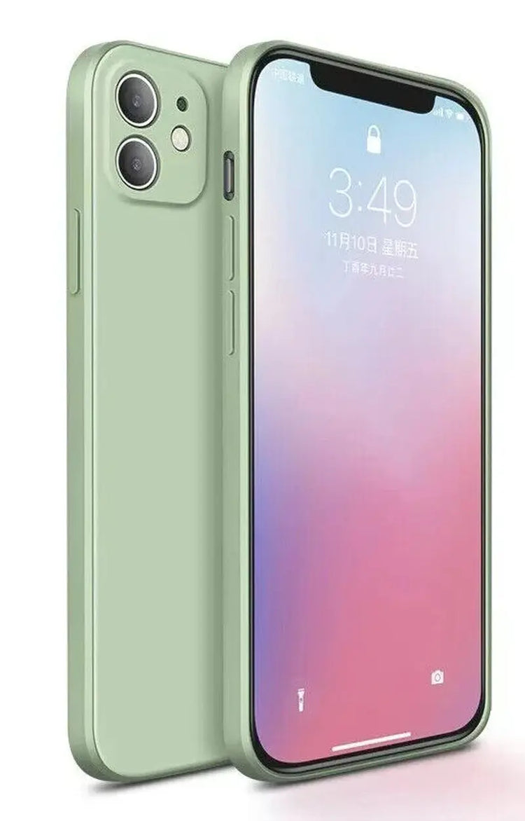 Shockproof Silicone Case for iPhone 16 / 15 / 14 Pro Max / Plus / 13 / 12 / 11 / XR / 8 / 7 – Soft Protective Back Cover