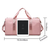 Travel Workout Fitness Sports Gym Bag Luggage with Wet Pocket Shoes Compartment Travel Yoga Sports Gym Duffel Bag for Men Women