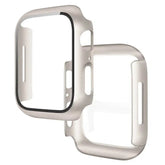 Apple Watch Tempered Glass + Bumper Case – Full Coverage Screen Protector for Series 9/8/7/SE/6/5/4 (45/44/41/40mm)