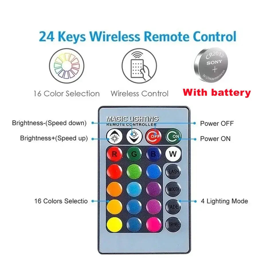 E27 LED RGBW Spotlight Bulb – 4W/10W/15W with IR Remote Control