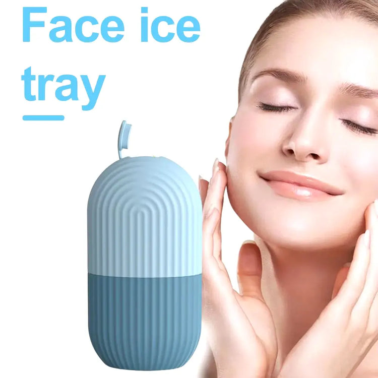 Reusable Ice Roller for Face – Puffy Eyes & Pore Tightening Beauty Massage Tool, Skin Cooling Roller for Facial Care