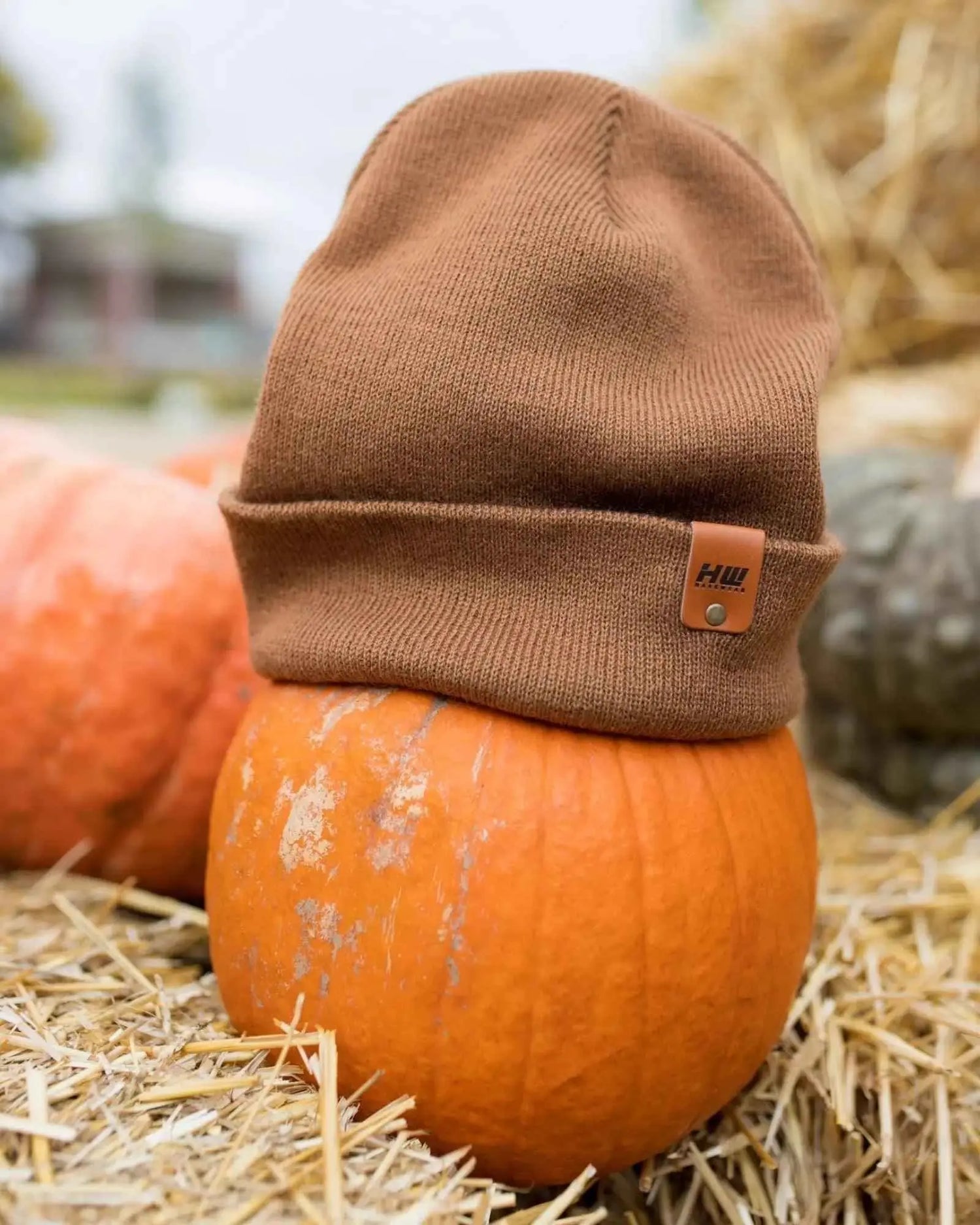 HAAKWEAR Camel Brown Beanie - Classic Knit Cuffed Hat Made in USA