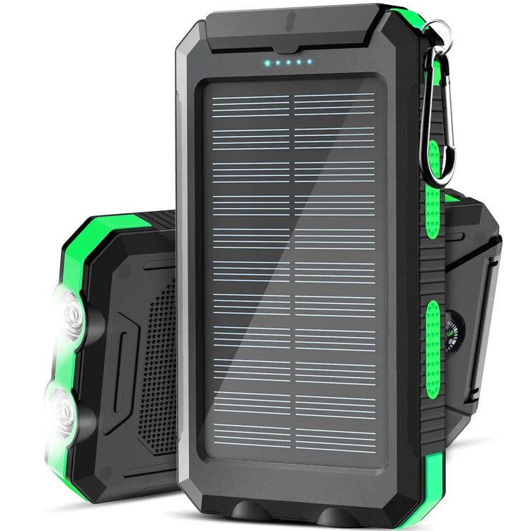 50,000 mAh Solar Power Bank - Compatible with Xiaomi, iPhone, Samsung