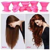  41‑piece silicone bell curler set with wig net