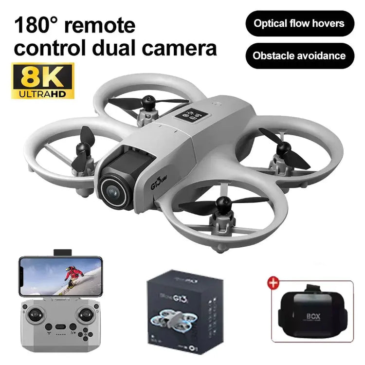 NEW GT3 GPS 8K Drone – Dual Camera, 5G WiFi, Obstacle Avoidance, Foldable Quadcopter