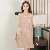 Wearable Coral Fleece Bath Towels - Soft, Absorbent, and Thickened Towel Dress and Camisole