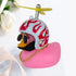 Car Duck With Helmet Broken Wind Pendant Small Yellow Duck”