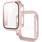 Apple Watch Tempered Glass + Bumper Case – Full Coverage Screen Protector for Series 9/8/7/SE/6/5/4 (45/44/41/40mm)