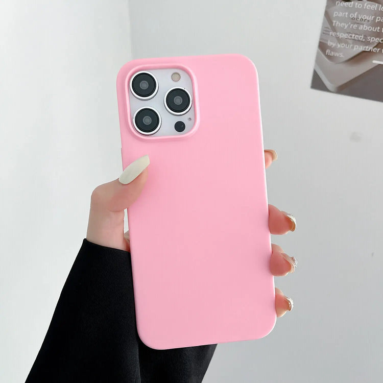 Case for Iphone 11 12 13 14 15 16 Pro Max XS XR Colour Shockproof Silicone Cover