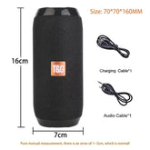 Waterproof Portable Bluetooth Speaker – Wireless Subwoofer with AUX, FM, and Music Center Features
