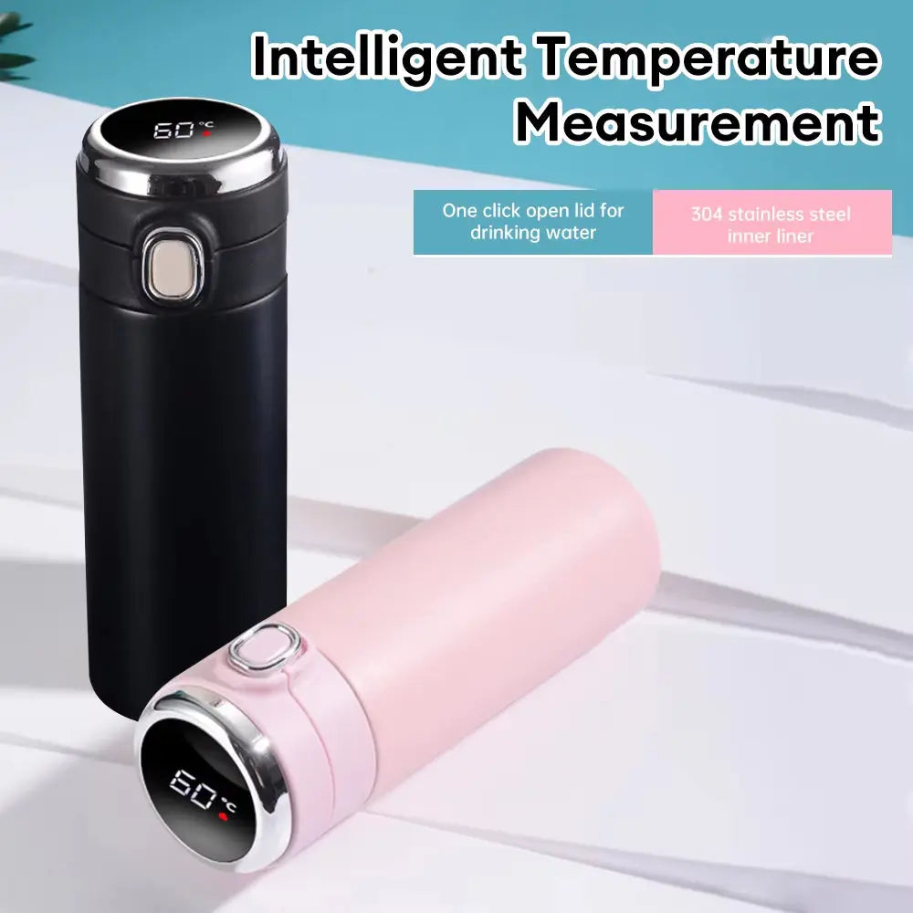  420ML Smart LED Temperature Display Thermos – Vacuum Insulated Stainless Steel Travel Mug
