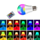 E27 LED RGBW Spotlight Bulb – 4W/10W/15W with IR Remote Control