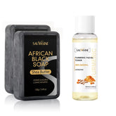 100g African Black Soap with Shea Butter – Moisturizing, Deep-Cleansing Acne Treatment Bar for Clear, Glowing Skin