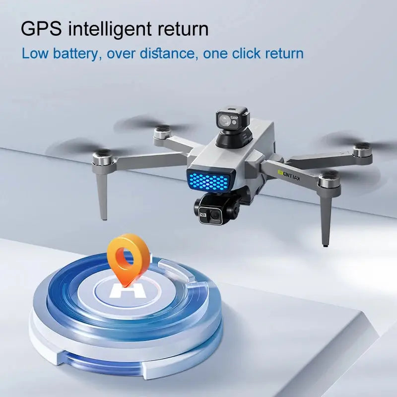 Professional 8K GPS Drone – 3-Axis Gimbal, EIS, 360° Obstacle Avoidance Quadcopter