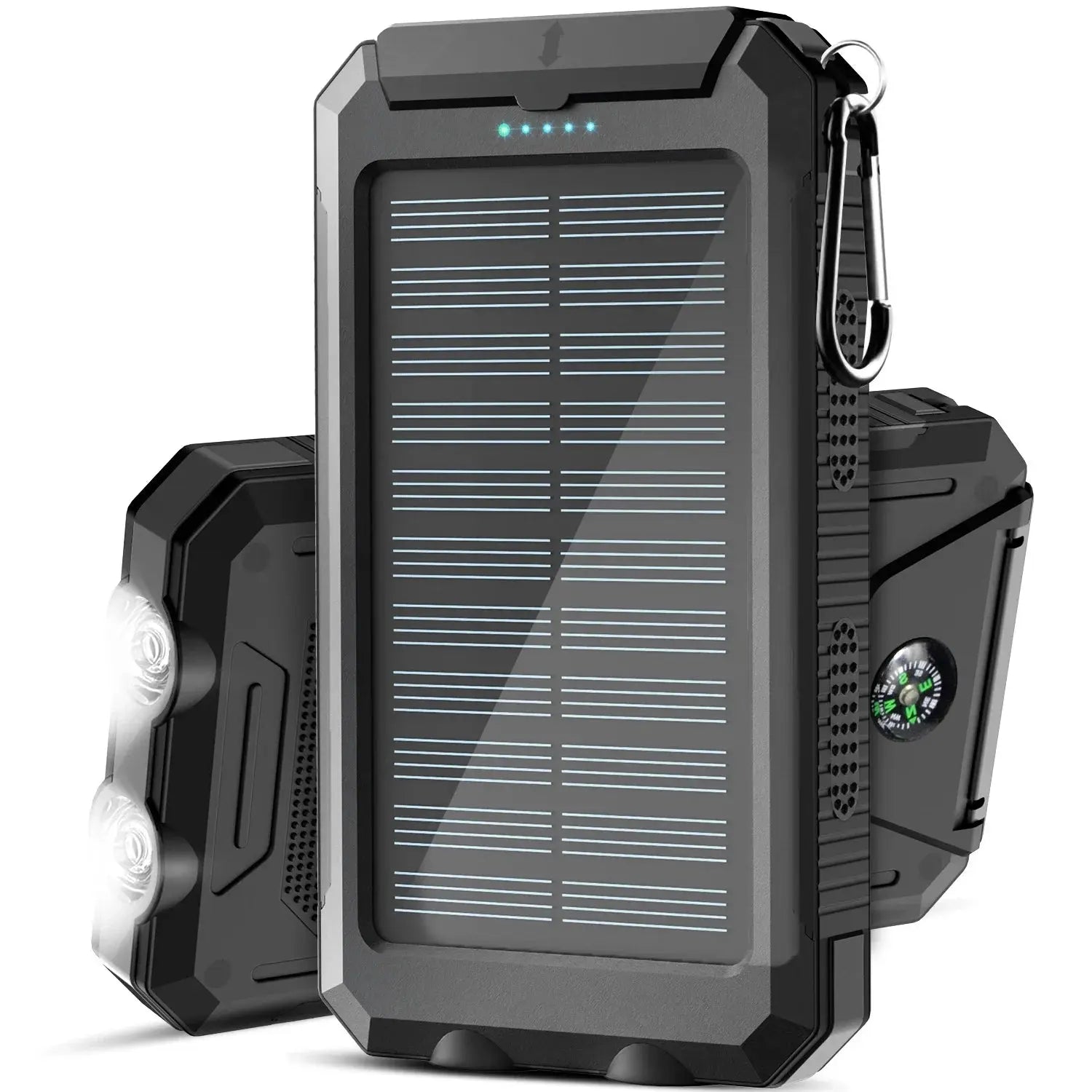 50,000 mAh Solar Power Bank - Compatible with Xiaomi, iPhone, Samsung