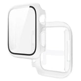 Apple Watch Tempered Glass + Bumper Case – Full Coverage Screen Protector for Series 9/8/7/SE/6/5/4 (45/44/41/40mm)