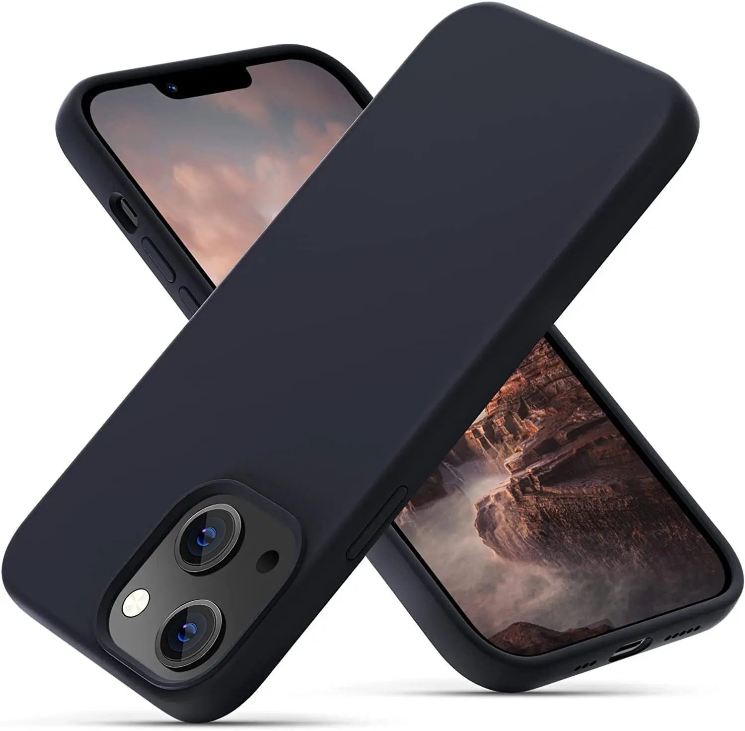 Case for Iphone 11 12 13 14 15 16 Pro Max XS XR Colour Shockproof Silicone Cover