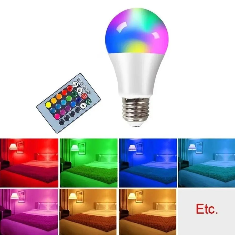 E27 LED RGBW Spotlight Bulb – 4W/10W/15W with IR Remote Control