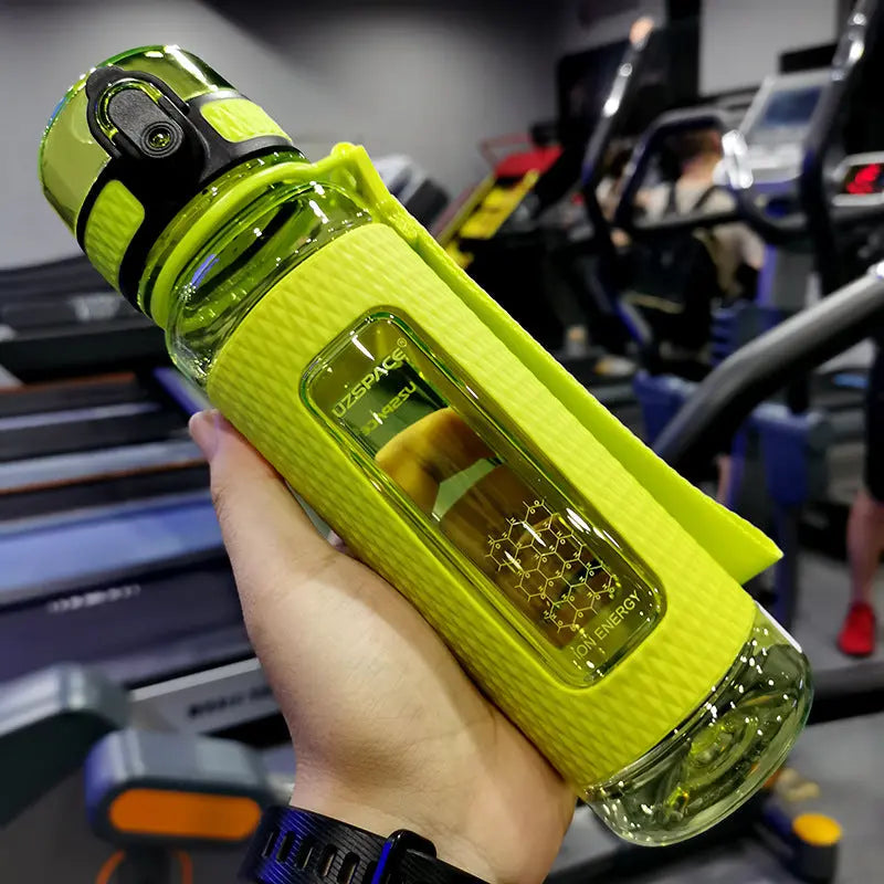 💧 2L Large Capacity Sports Water Bottle with Straw – Time Marker, Leak-Proof, Portable Hydration Jug