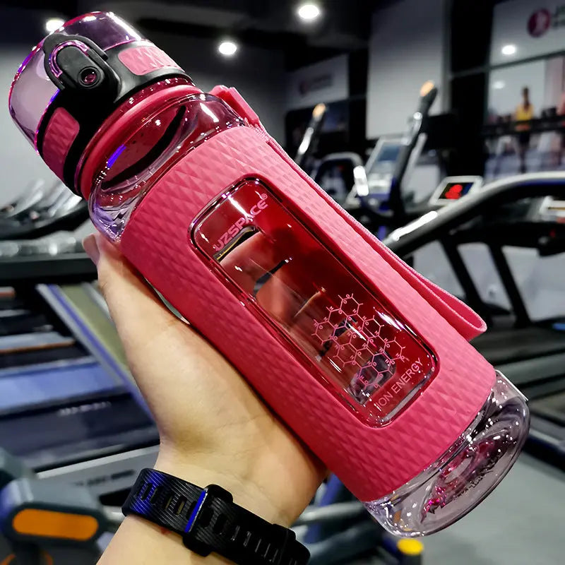 💧 2L Large Capacity Sports Water Bottle with Straw – Time Marker, Leak-Proof, Portable Hydration Jug