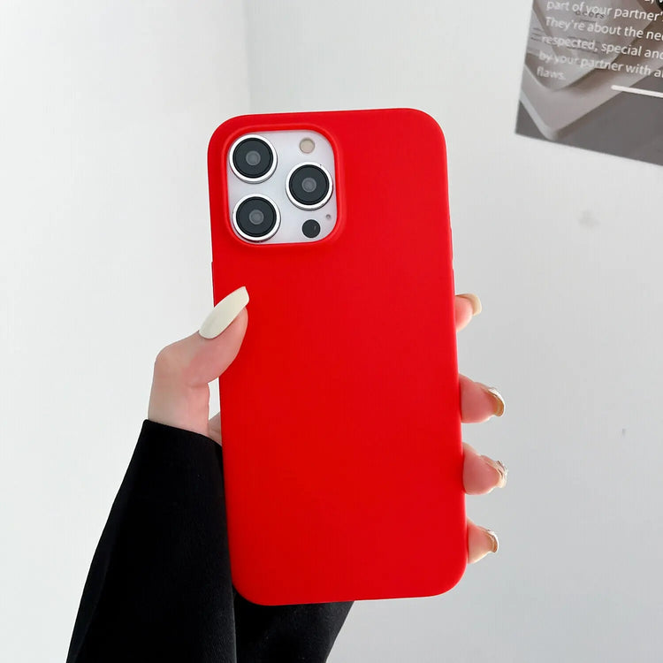 Case for Iphone 11 12 13 14 15 16 Pro Max XS XR Colour Shockproof Silicone Cover