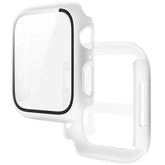 Apple Watch Tempered Glass + Bumper Case – Full Coverage Screen Protector for Series 9/8/7/SE/6/5/4 (45/44/41/40mm)