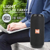 Waterproof Portable Bluetooth Speaker – Wireless Subwoofer with AUX, FM, and Music Center Features