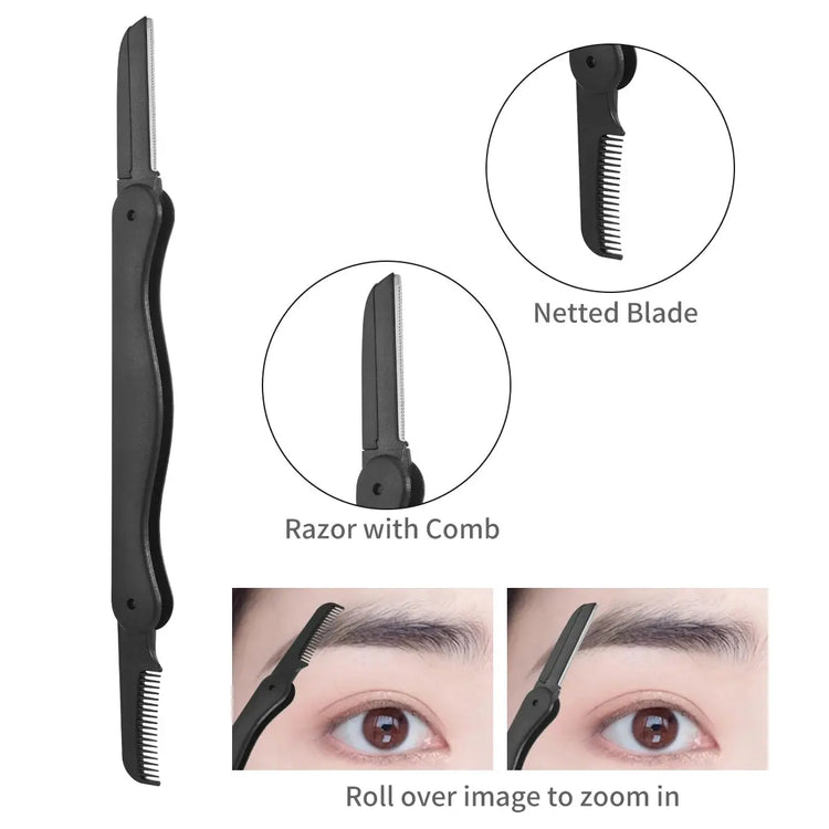 7/15/20-Piece Manicure & Pedicure Set – Stainless Steel Nail Clippers, Scissors & Grooming Tools with Black Leather Travel Case