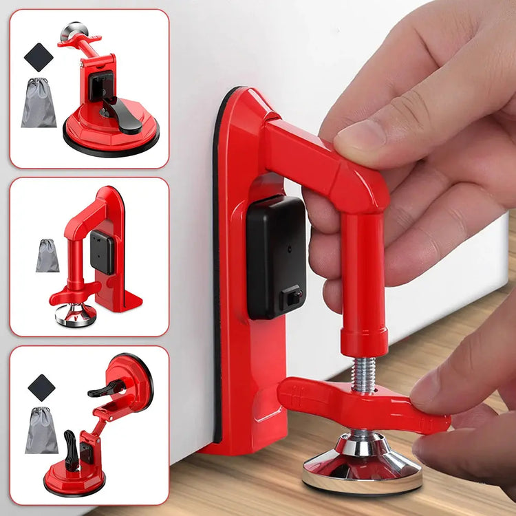 Portable Door Lock & Alarm – Travel Security Device & Door Stopper for Self-Defense & Accommodation Safety