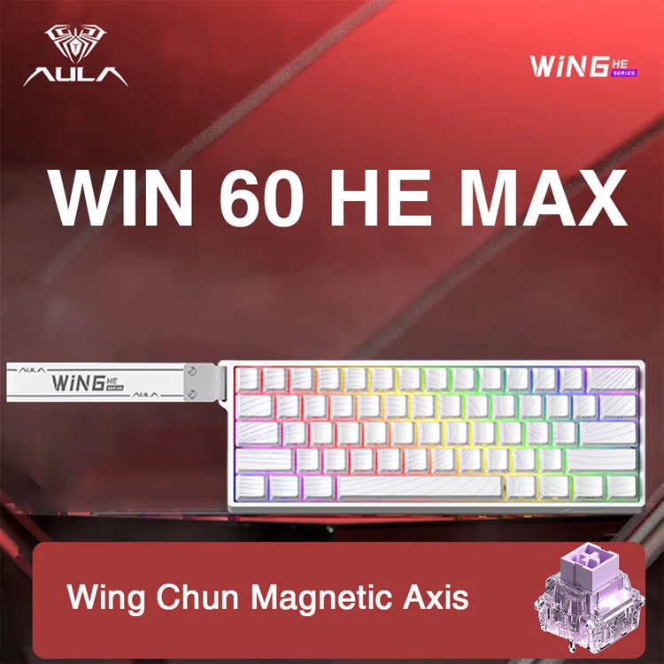 WIN60 WIN68 HE Esports Magnetic Switch Keyboard Rapid Trigger 8K Return RGB Hotswap 60% 68% Custom Game Keyboard