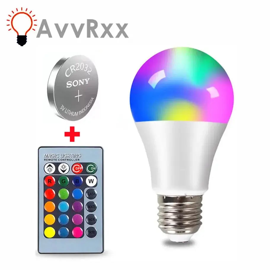 E27 LED RGBW Spotlight Bulb – 4W/10W/15W with IR Remote Control