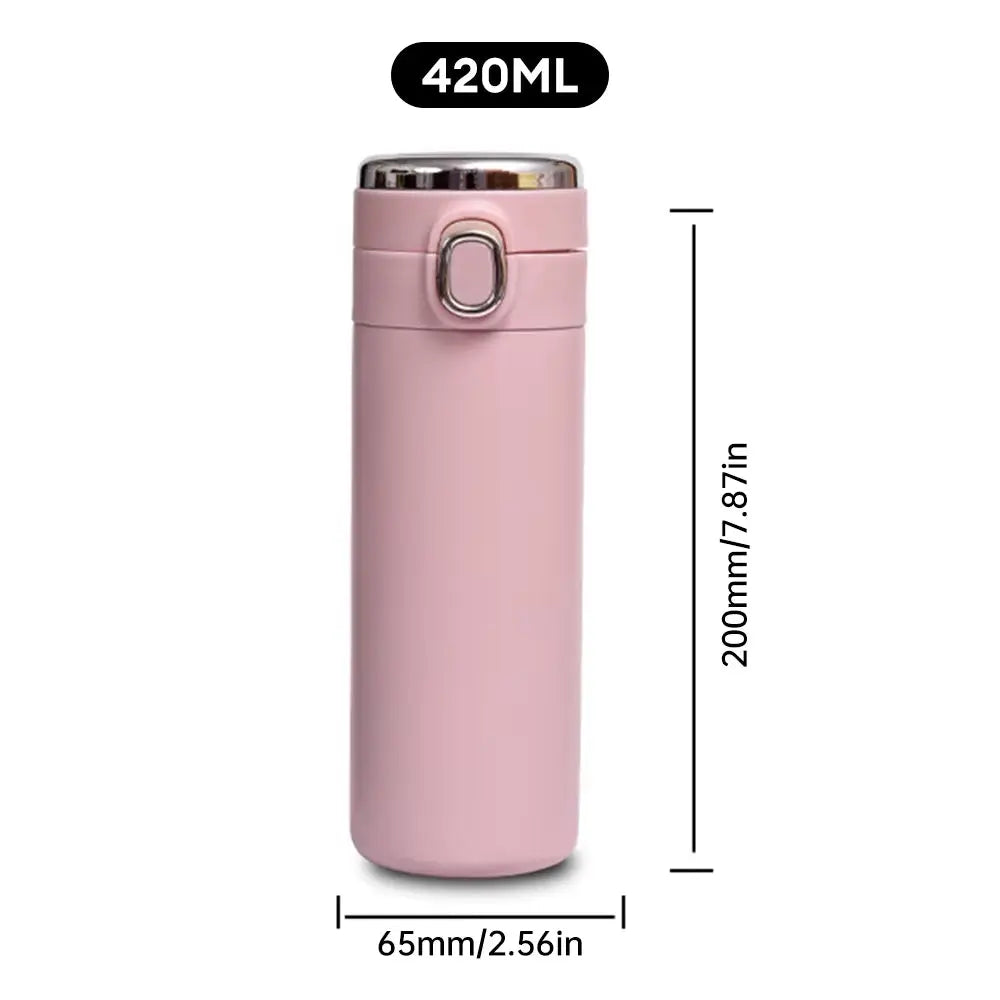  420ML Smart LED Temperature Display Thermos – Vacuum Insulated Stainless Steel Travel Mug