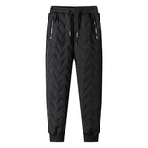 Winter Mens Fleece Lined Sweatpants Warm Thickened Oversized Ski Snow Pants Outdoor Water Proof Joggers Streetwear Men Trousers