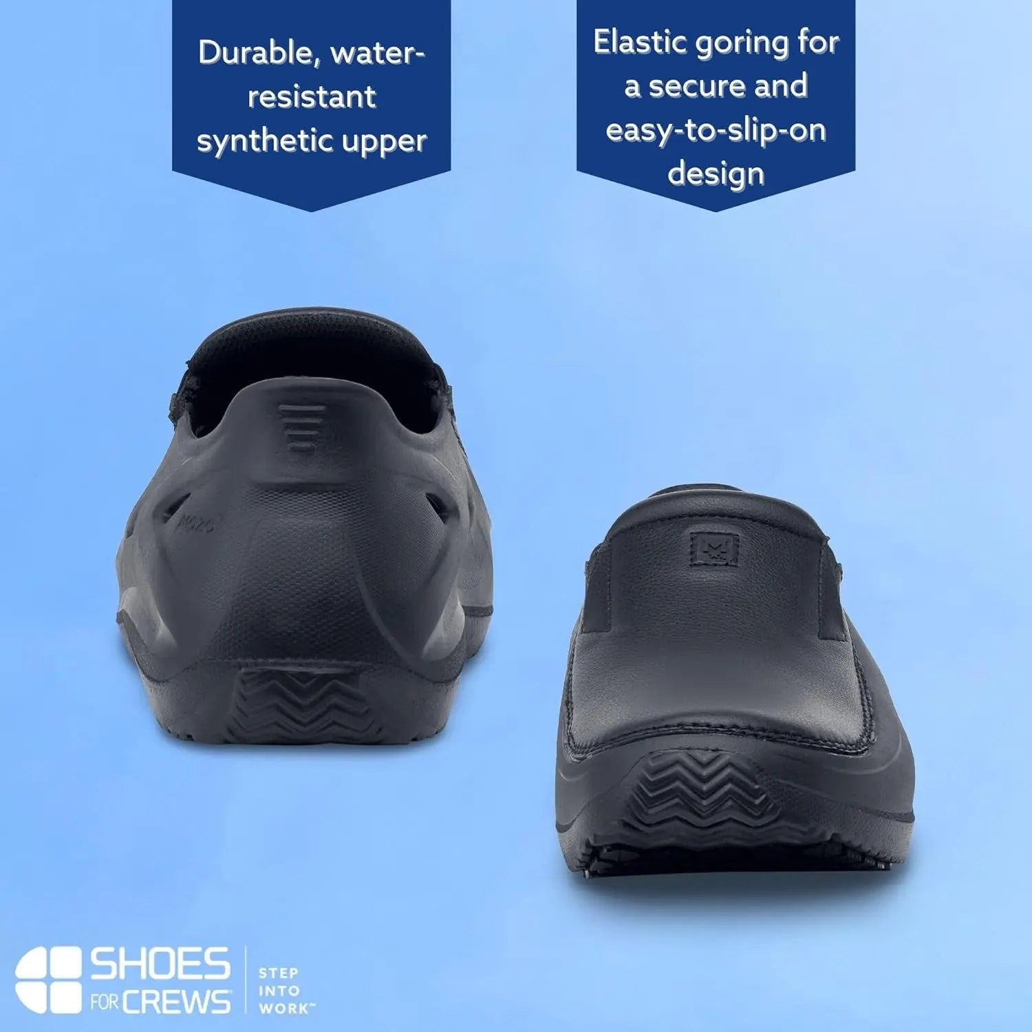MOZO Sharkz II Men’s Work Shoes – Slip Resistant, Water Resistant, Black