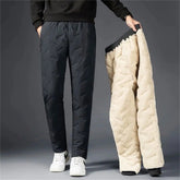 Winter Mens Fleece Lined Sweatpants Warm Thickened Oversized Ski Snow Pants Outdoor Water Proof Joggers Streetwear Men Trousers