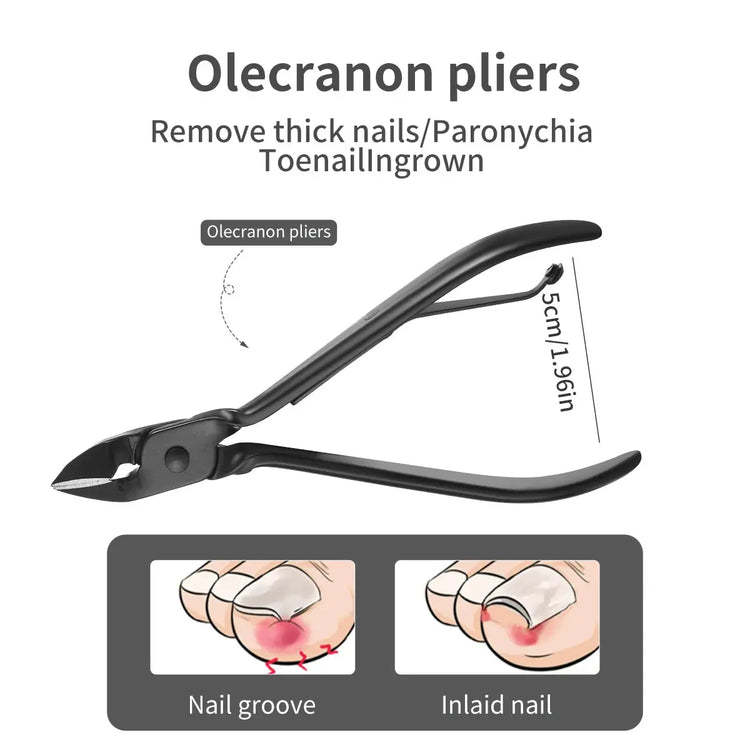 7/15/20-Piece Manicure & Pedicure Set – Stainless Steel Nail Clippers, Scissors & Grooming Tools with Black Leather Travel Case